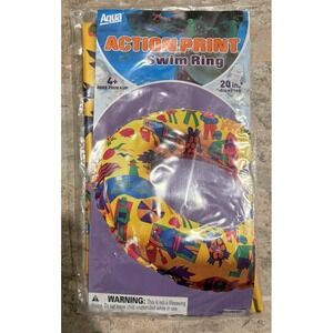 Aqua Leisure Action Print Bright Colors Summer Pool Party Toys 90's Vibes 2010